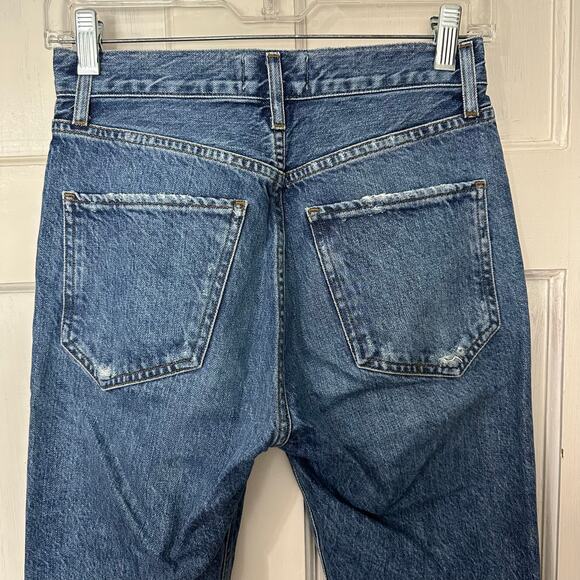 Agolde‎ Jamie Jeans Womens Size 23 Button Fly Distressed Raw Hems Organic Cotton - Picture 9 of 9